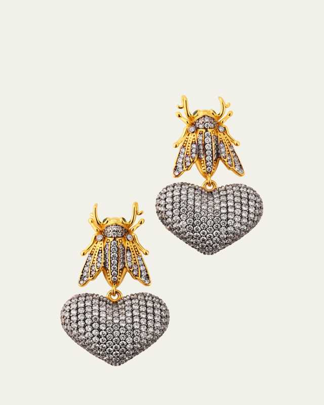 Baby Bee Mon Amour Dangle Earrings